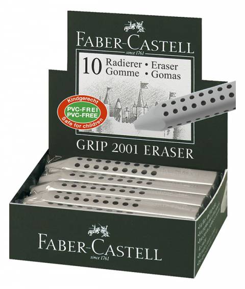 Radiera Creion Grip 2001 Rosu/Albastru Faber-Castell
