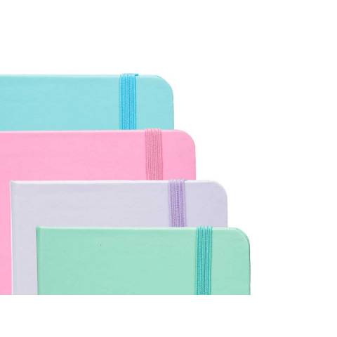 Agenda planificator buget A6, 96file, coperta tare, culori pastel