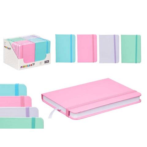 Agenda planificator buget A6, 96file, coperta tare, culori pastel