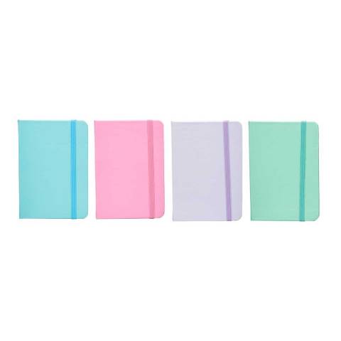 Agenda planificator buget A6, 96file, coperta tare, culori pastel