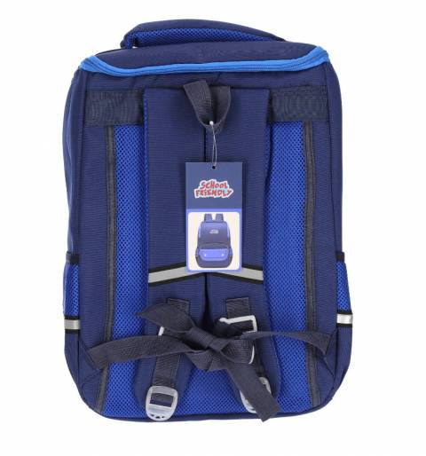 Ghiozdan Scolar, Schoolfriendly, 3 Fermoare, Bleumarin