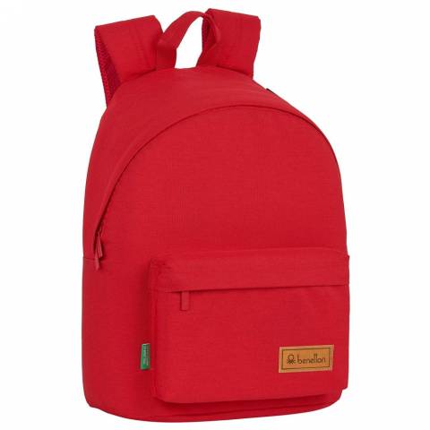 Ghiozdan Laptop BENETTON Rosu simplu 41x31x16cm