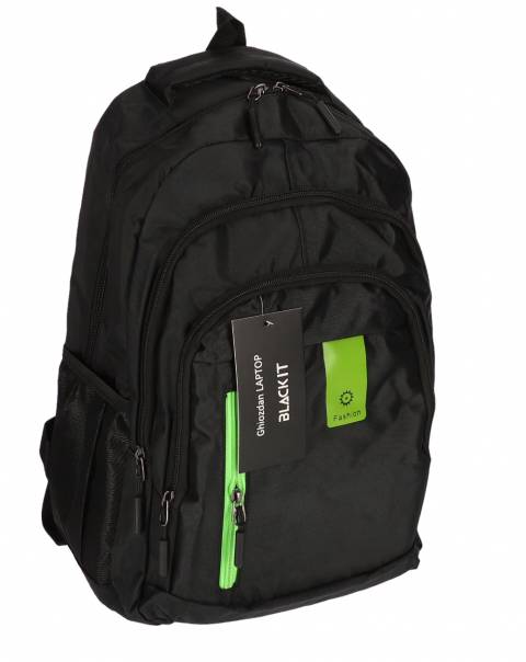 Ghiozdan LAPTOP BLACK IT 4fermoare 44x30x19cm NEGRU VERDE – imagine produs 3