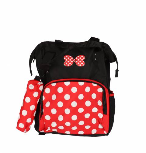 Ghiozdan Pentru Fete , Schoolfriendly , Compartiment Laptop , Material Impermeabil , penar 40x29x18cm, NEGRU ROSU