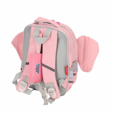 Ghiozdan Pregatitoare Fete, Schoolfriendly, 2fermoare ,30x24x11cm ,ELEFANT ROZ