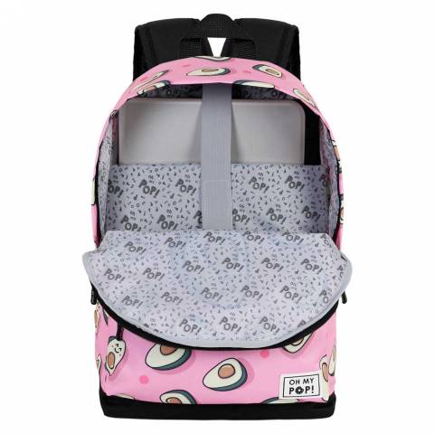 Ghiozdan Scolar, Avocado, 2 fermoare, 31x44x18cm, Roz