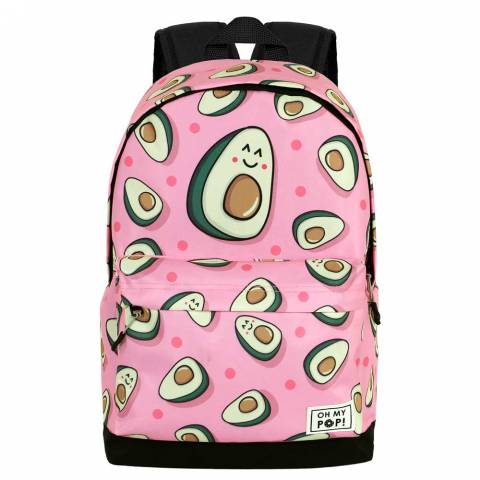 Ghiozdan Scolar, Avocado, 2 fermoare, 31x44x18cm, Roz