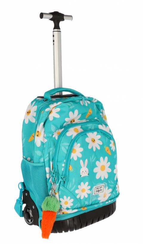 Ghiozdan Troller Oh My Pop! FAN GTS Blooming 47x32x25cm – imagine produs 3