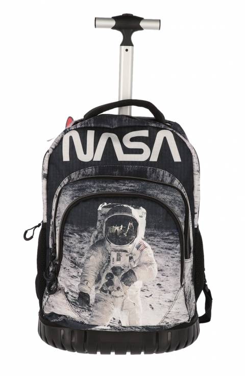 Troler Scolar NASA 3 fermoare 2 buzunare 625x32xH47cm – imagine produs 5