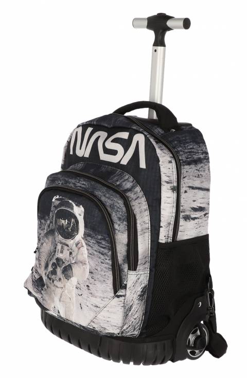 Troler Scolar NASA 3 fermoare 2 buzunare 625x32xH47cm – imagine produs 6