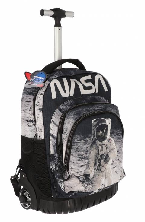 Troler Scolar NASA 3 fermoare 2 buzunare 625x32xH47cm – imagine produs 7