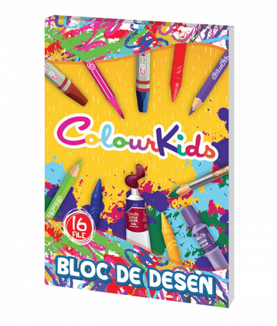 Bloc desen A4 16file 110g Colour KIDS