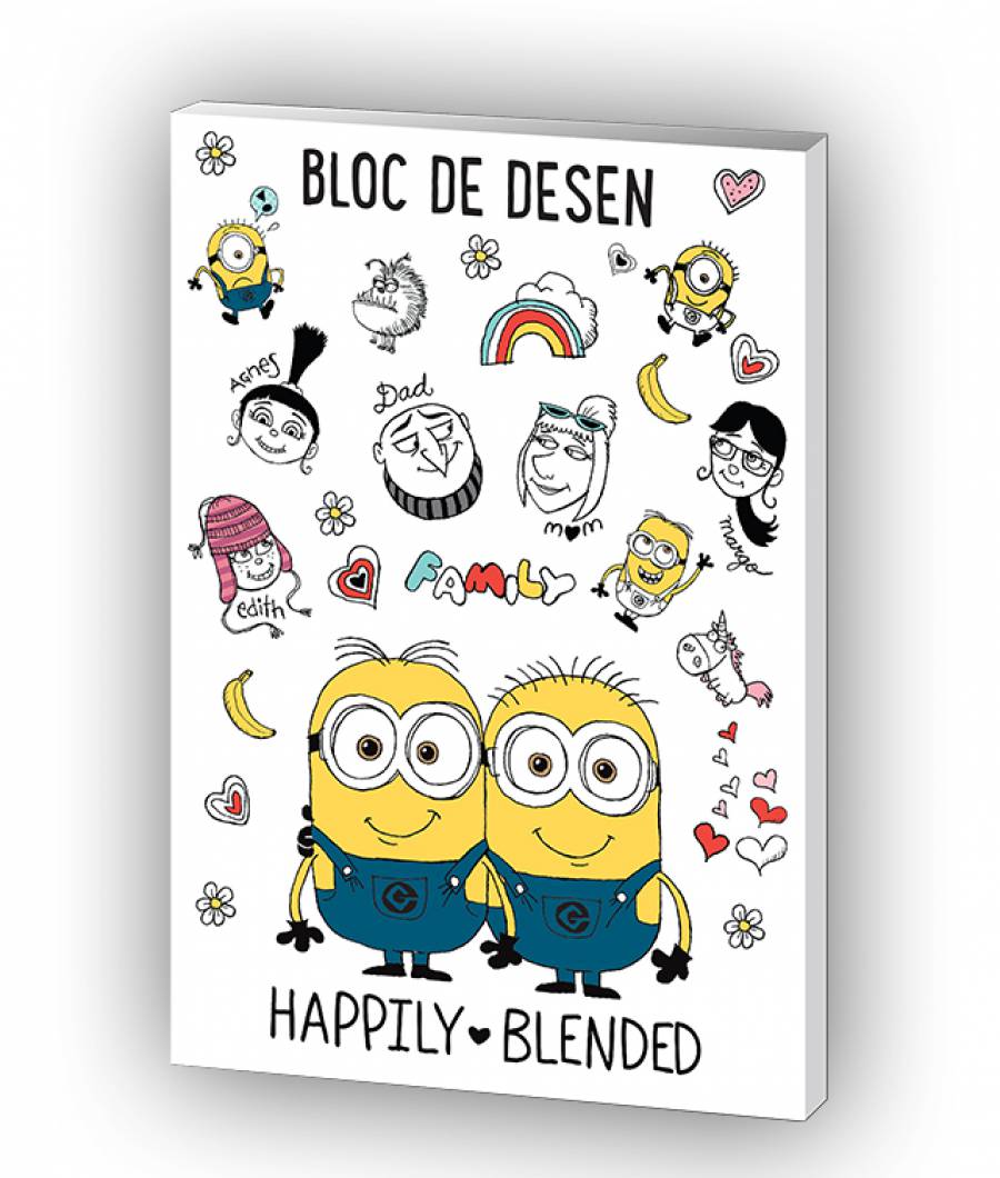 Bloc desen A4 160g 16 file Minions