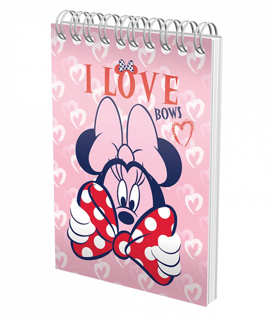 Blocnotes cu spira A6 70file matematica 80g/mp Minnie