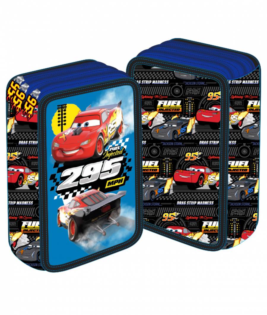 Penar 3 fermoare negru Cars