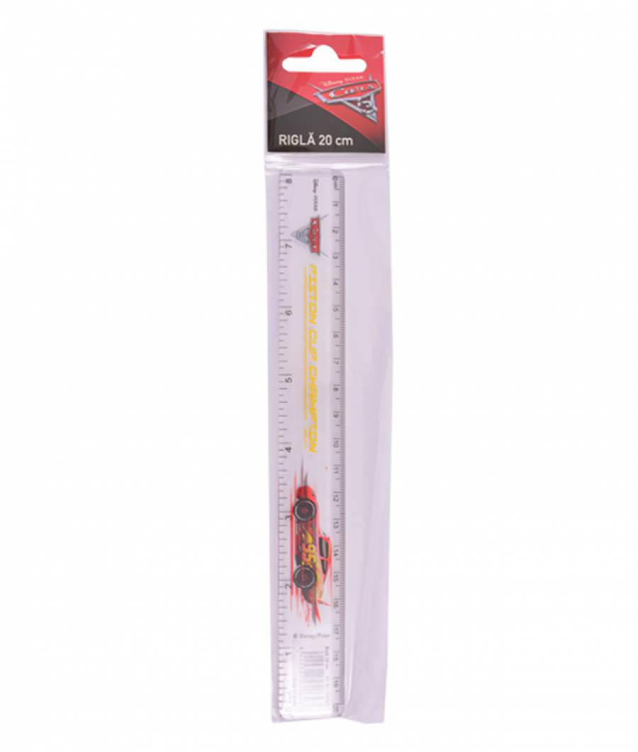 Rigla 20 cm Cars 