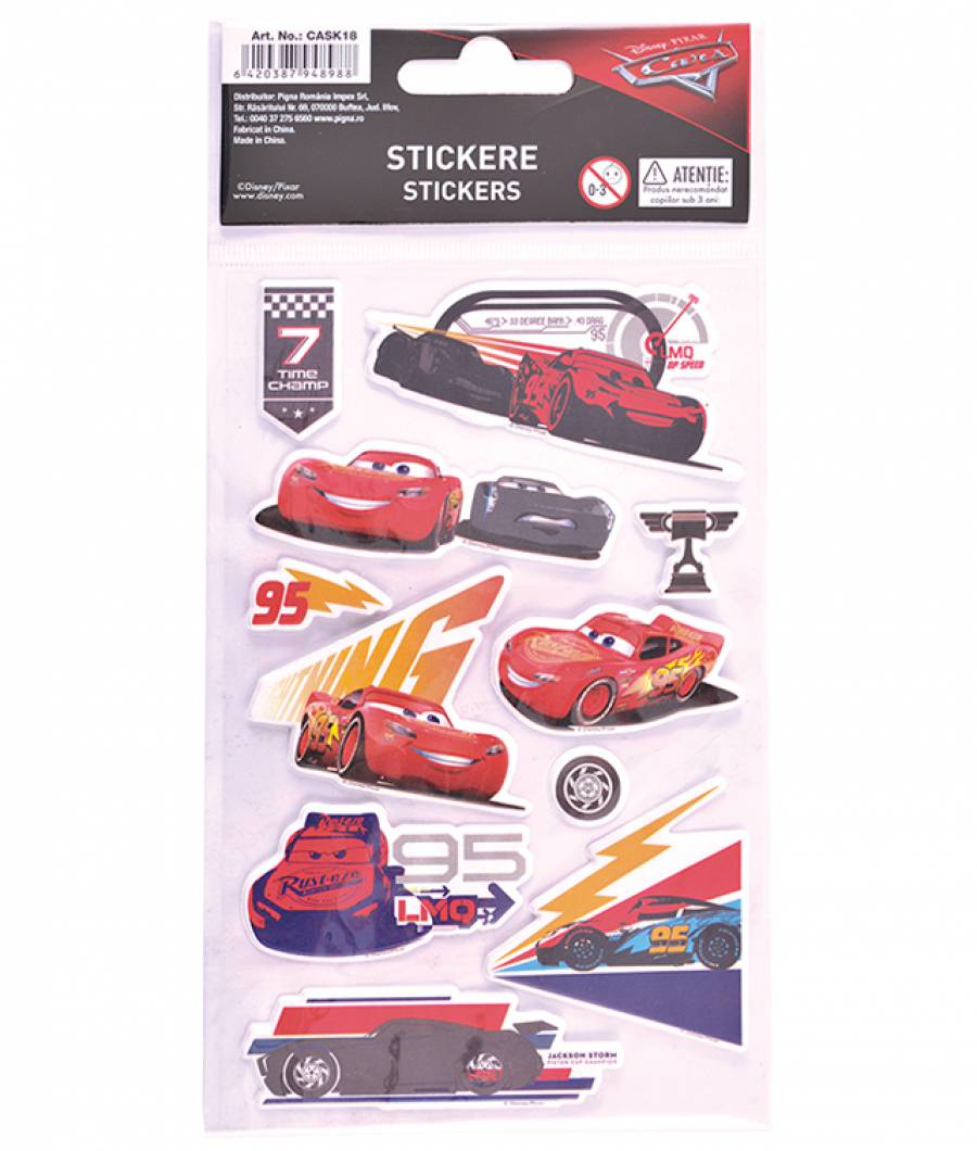 Stickere pop-up Cars