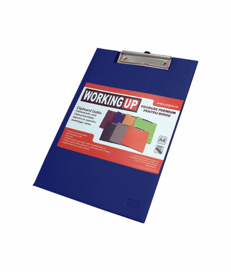 Clipboard dublu W-UP bleumarin