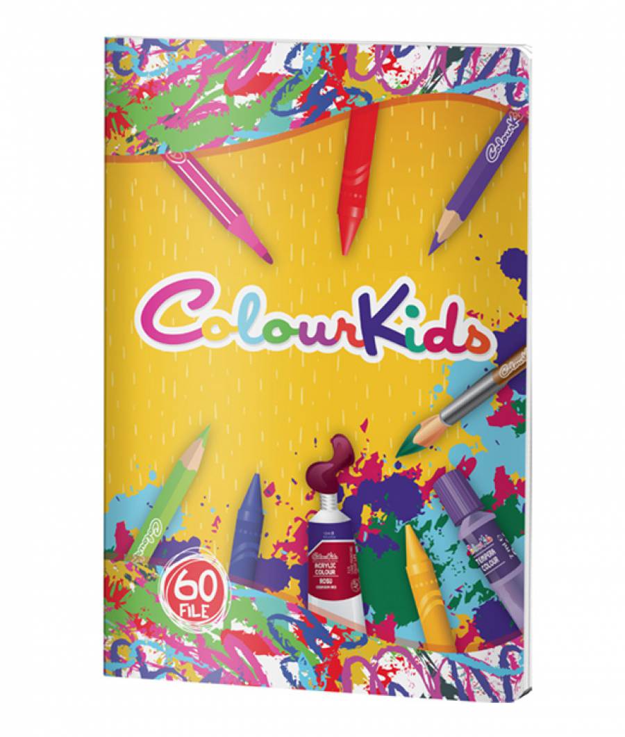 Caiet Dictando, A4, Colour Kids, 60file, 60 gr, MIX DESIGN