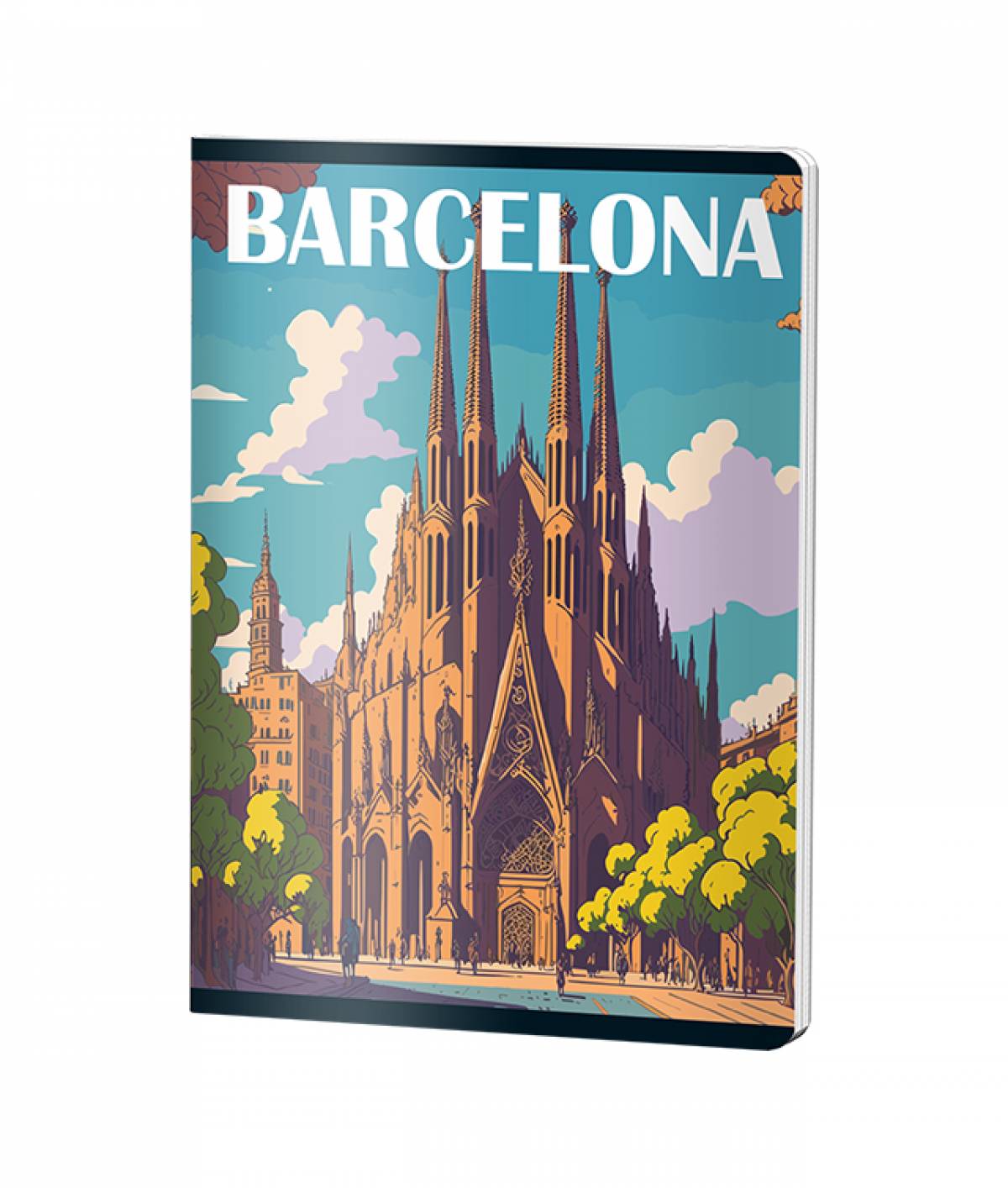 Caiet Capsat Dictando, A5, Pigna CLASIC, 48file, 70 gr, UNI BARCELONA CL