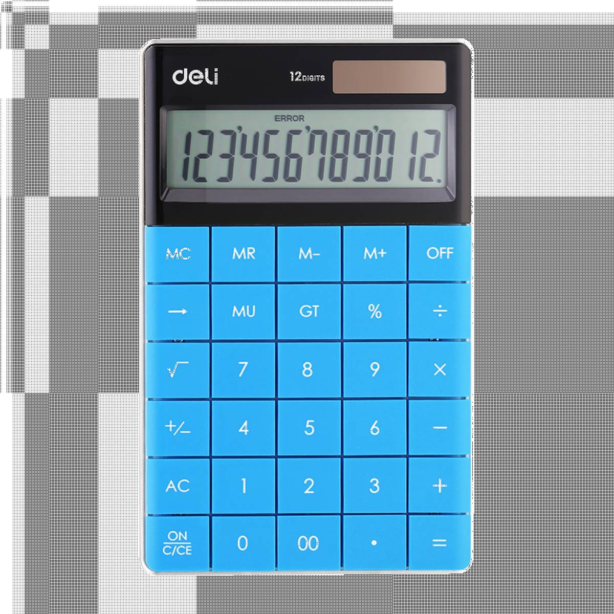 CALCULATOR BIROU 12DIG MODERN ALBASTRU DELI