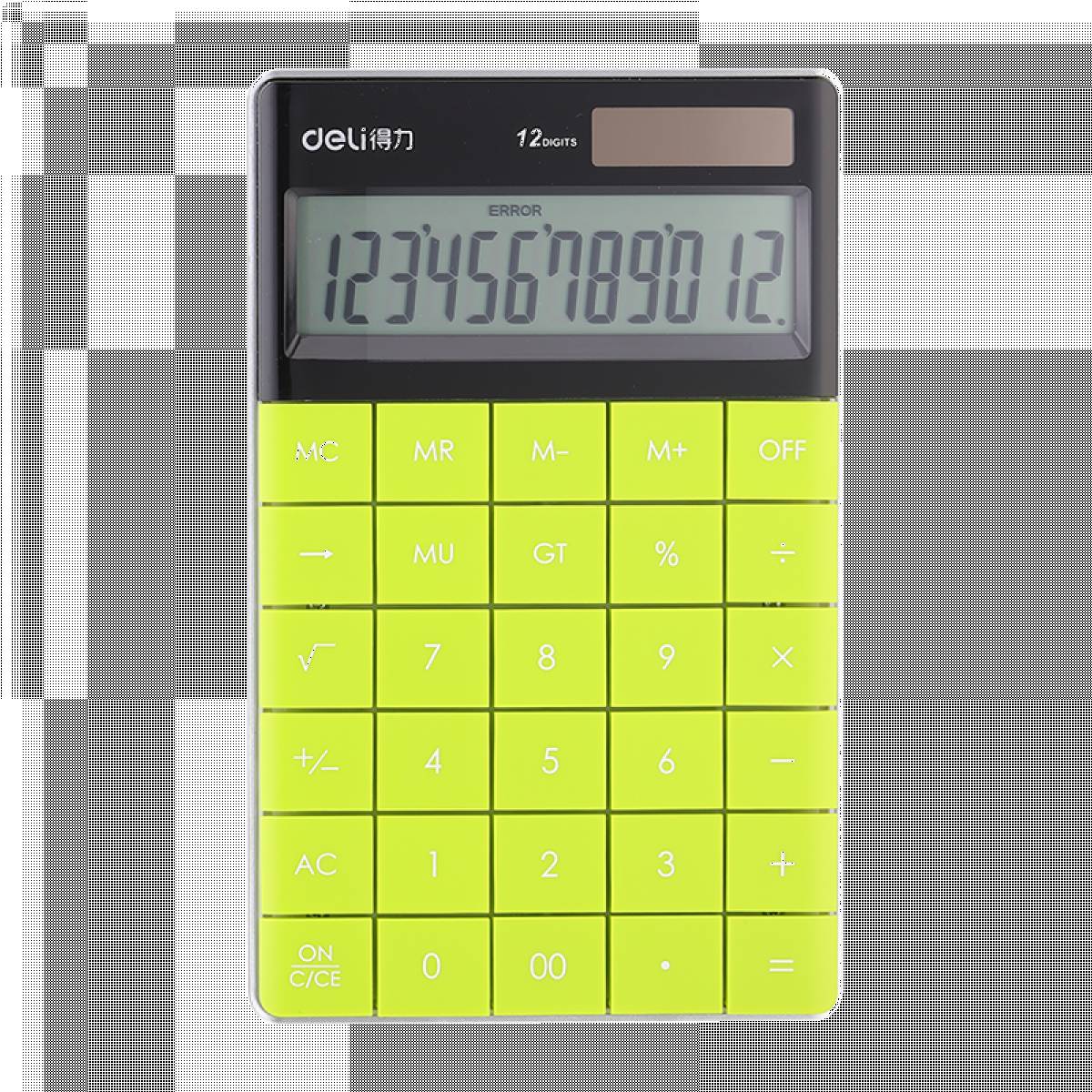 CALCULATOR BIROU 12DIG MODERN VERDE DELI