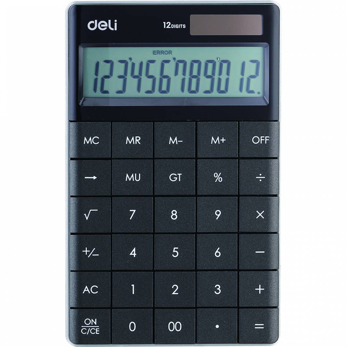 CALCULATOR BIROU 12DIG MODERN NEGRU DELI