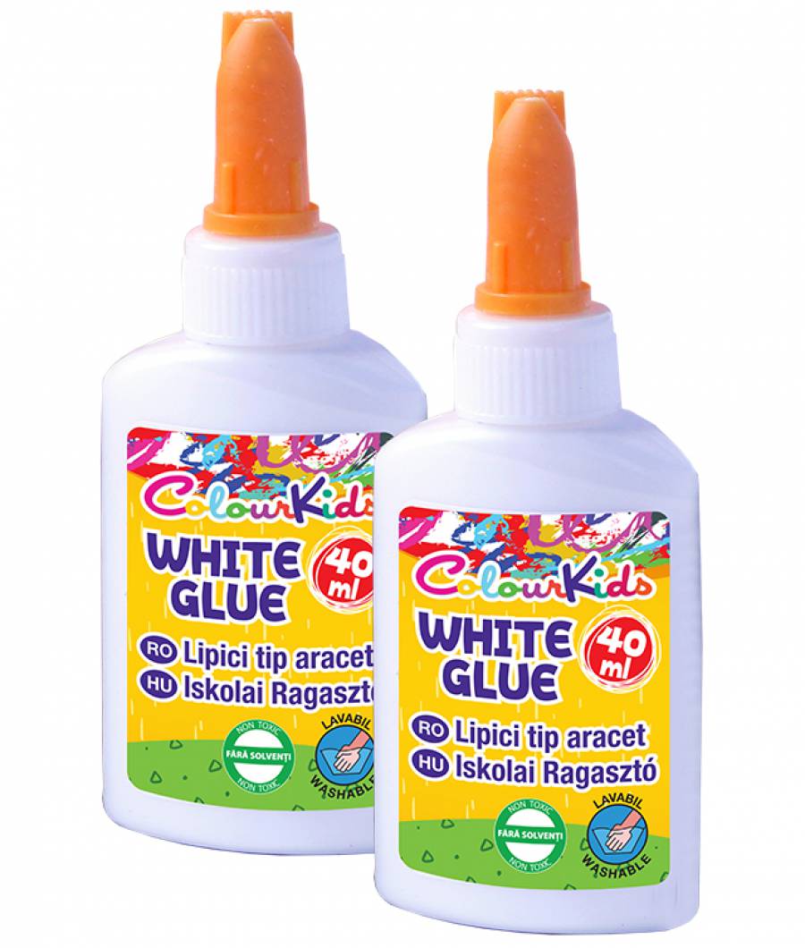 Lipici scolar alb 2buc 40ml NON TOXIC Color Kids