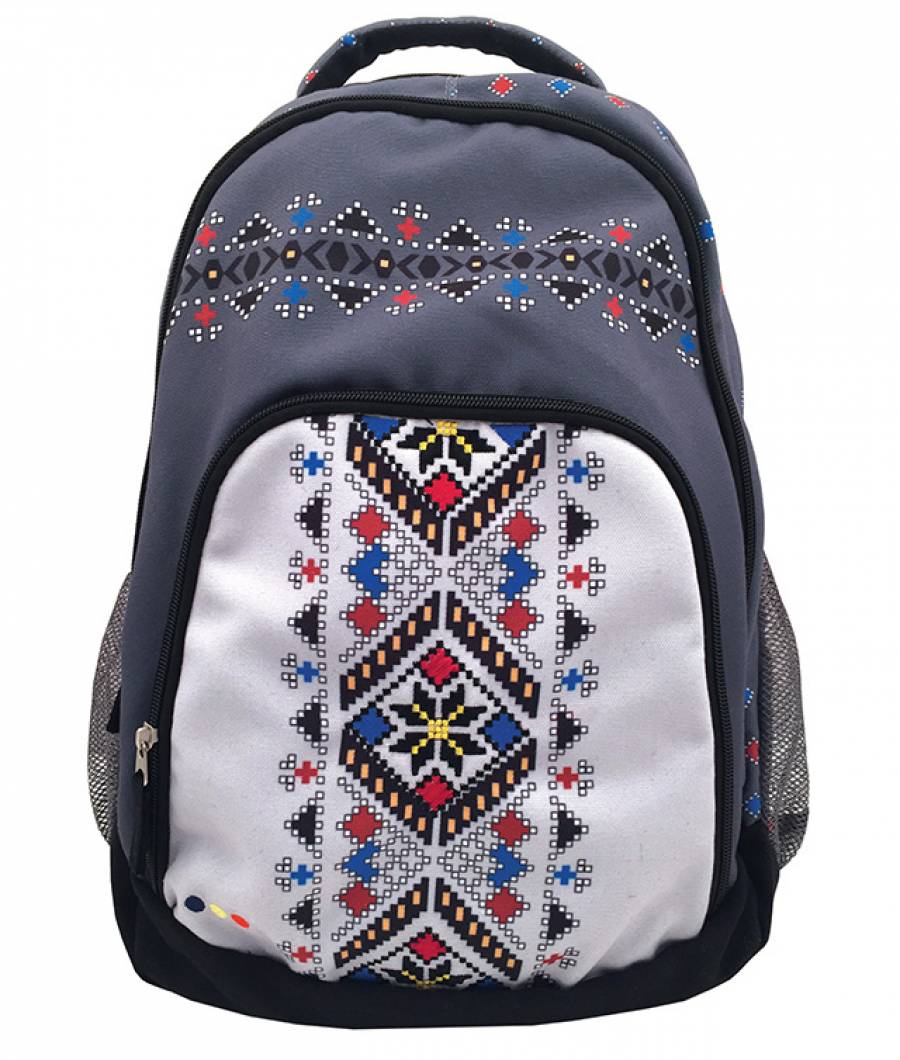 Rucsac Gimnaziu ETHNO +broderie+buz key +captusal