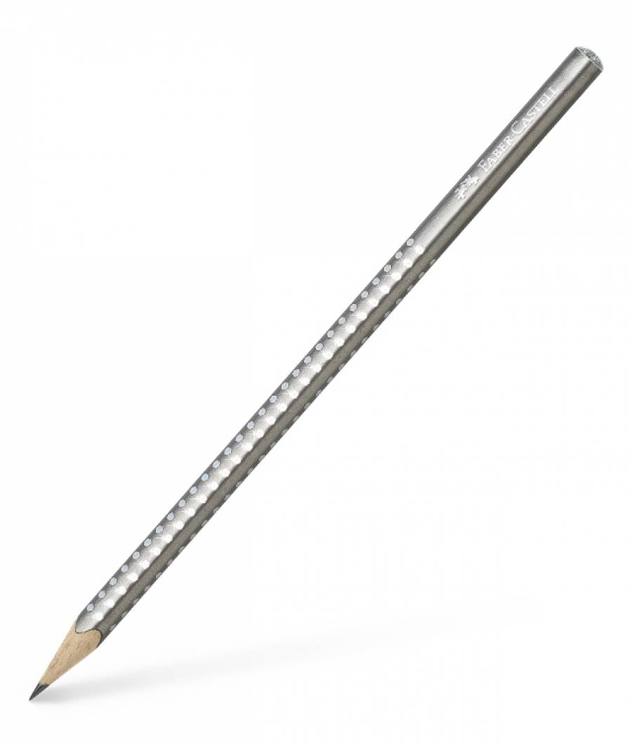 Creion Grafit B Sparkle Argintiu 2019 Faber-Castell
