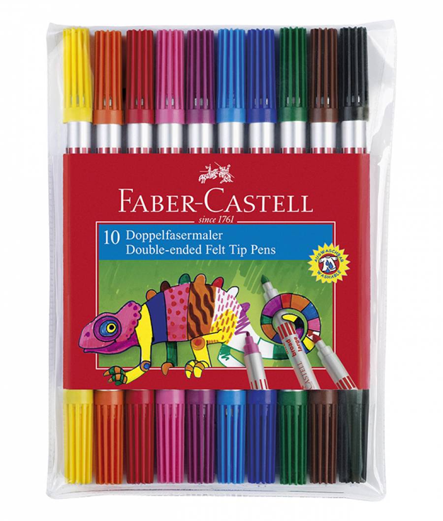 Carioca 10 Culori 2 Capete Faber-Castell