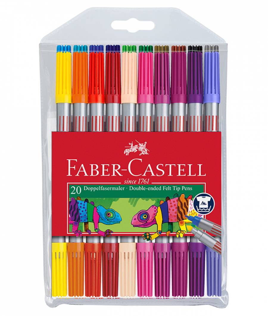 Carioca 20 Culori 2 Capete Faber-Castell