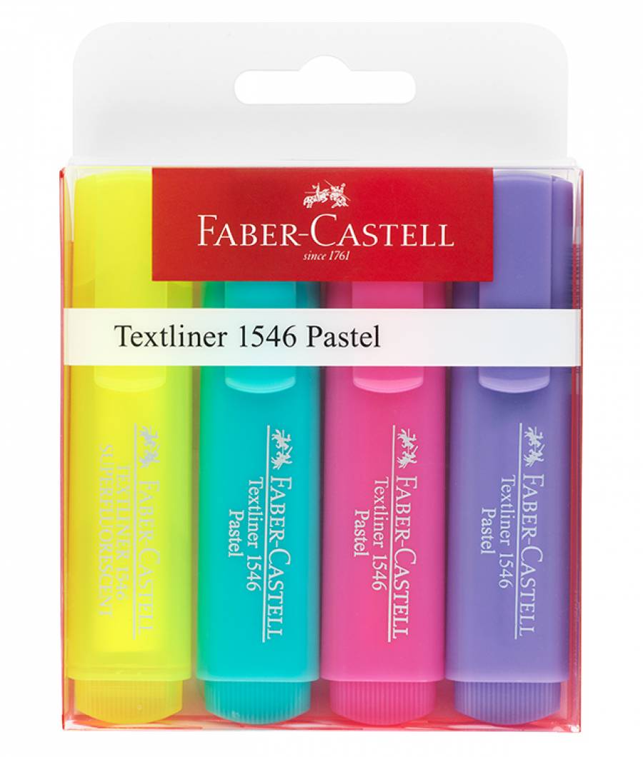 Textmarker Set 4 Pastel 1546 Faber-Castell