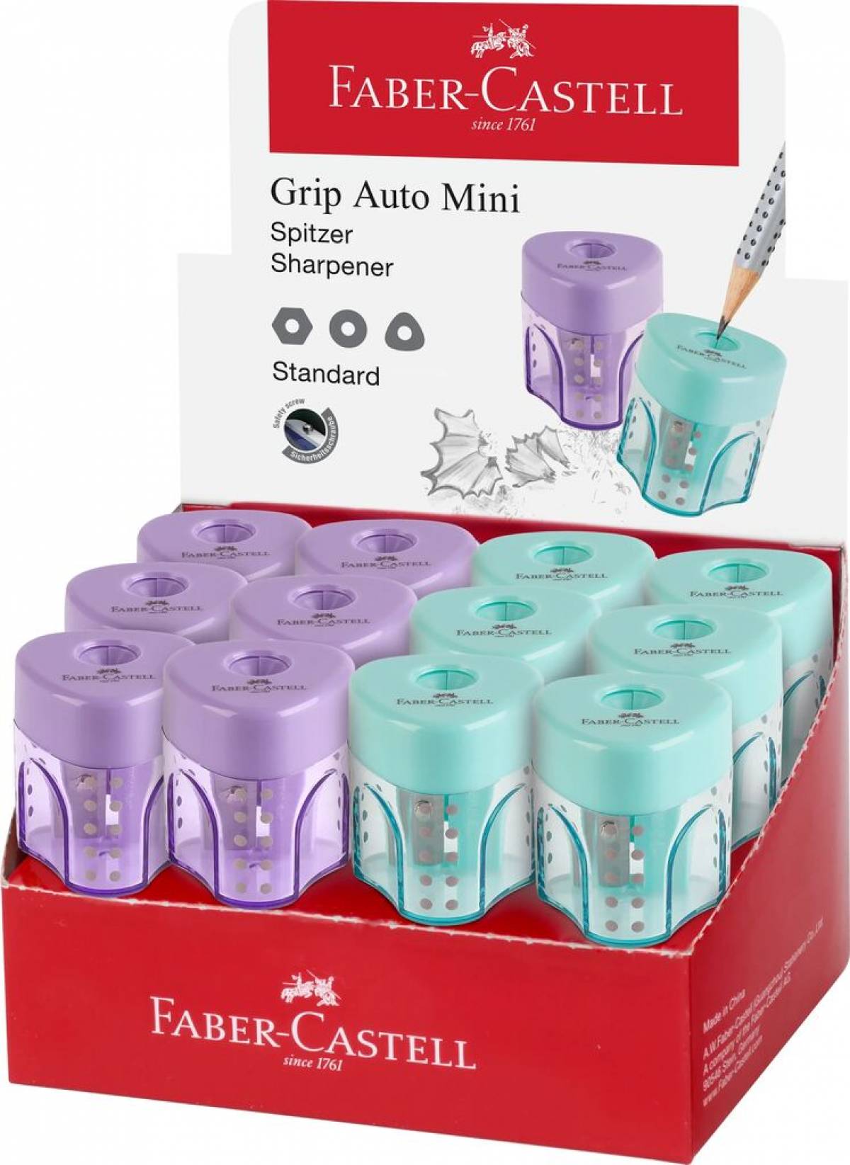ASCUTITOARE PLASTIC SIMPLA GRIP TREND 2019 FABER-CASTELL