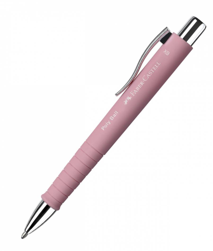 Pix cu Mecanism si Grip Rose Poly Ball XB Faber-Castell