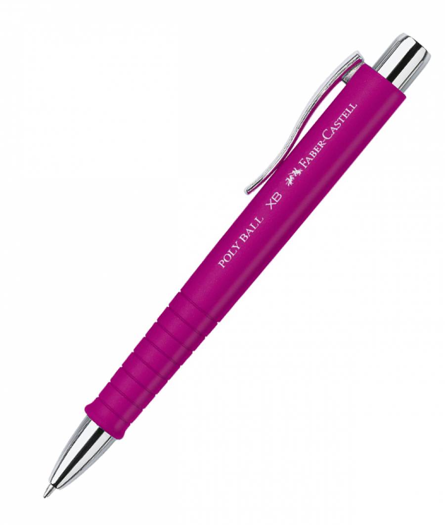 Pix Cu Mecanism Si Grip Roz Poly Ball Faber-Castell