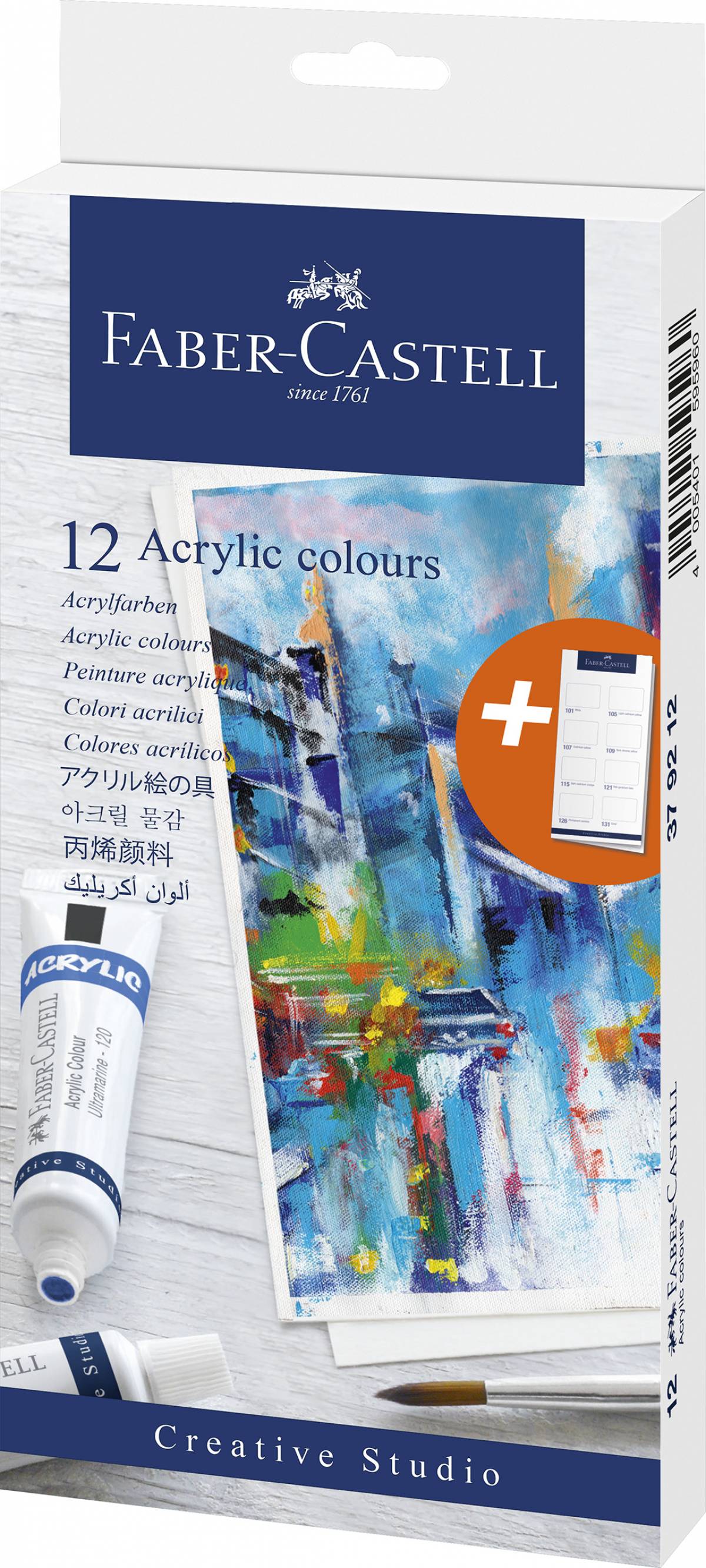 CULORI ACRILICE 12 CULORI 20ML FABER-CASTELL