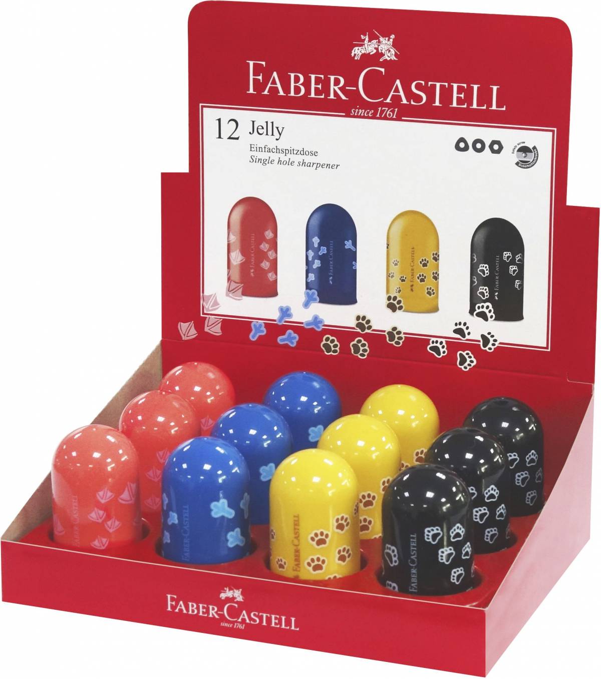 ASCUTITOARE SIMPLA CU CONTAINER AMPRENTE FABER-CASTELL