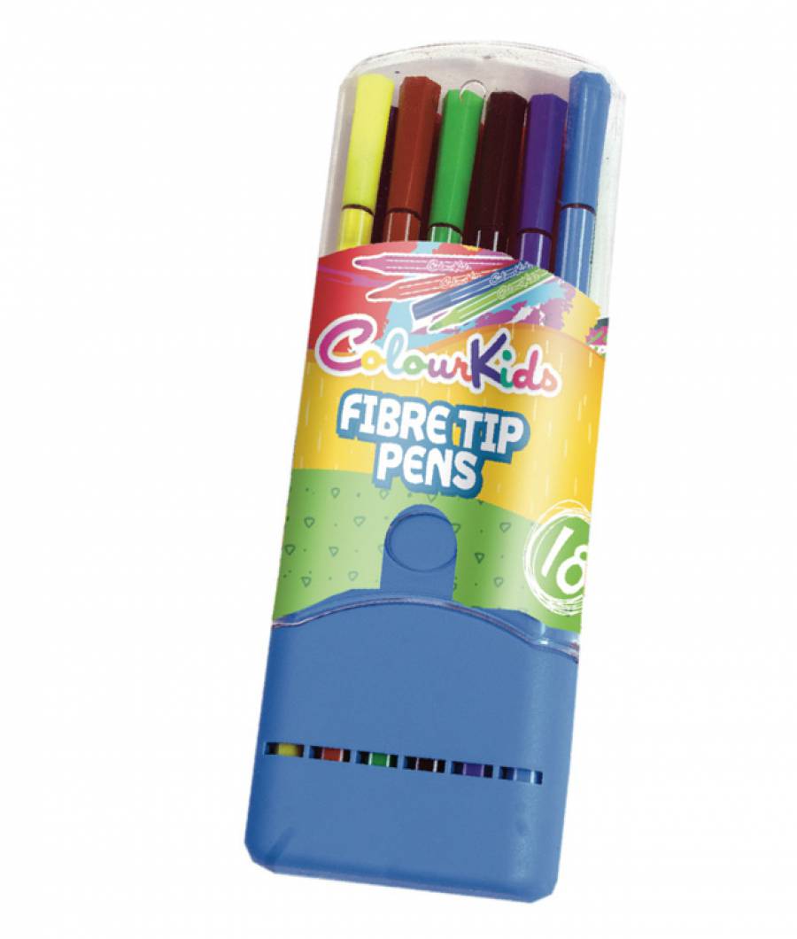 Carioci cutie plastic 18 culori Colour KIDS