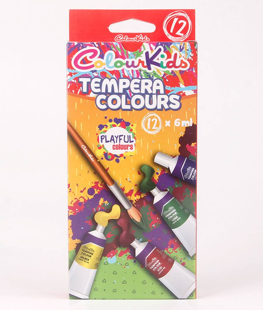 Tempera. 12 culori 06ml. Colour KIDS