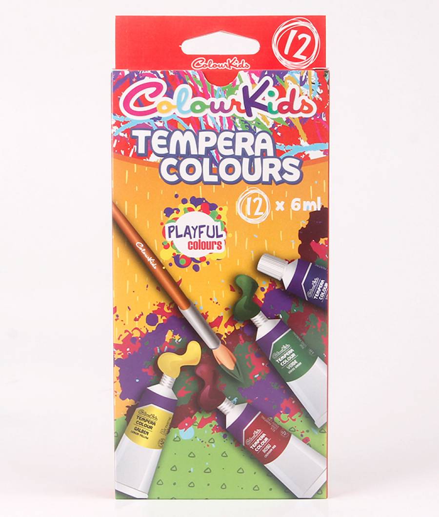 Tempera 12 culori 06ml Colour KIDS