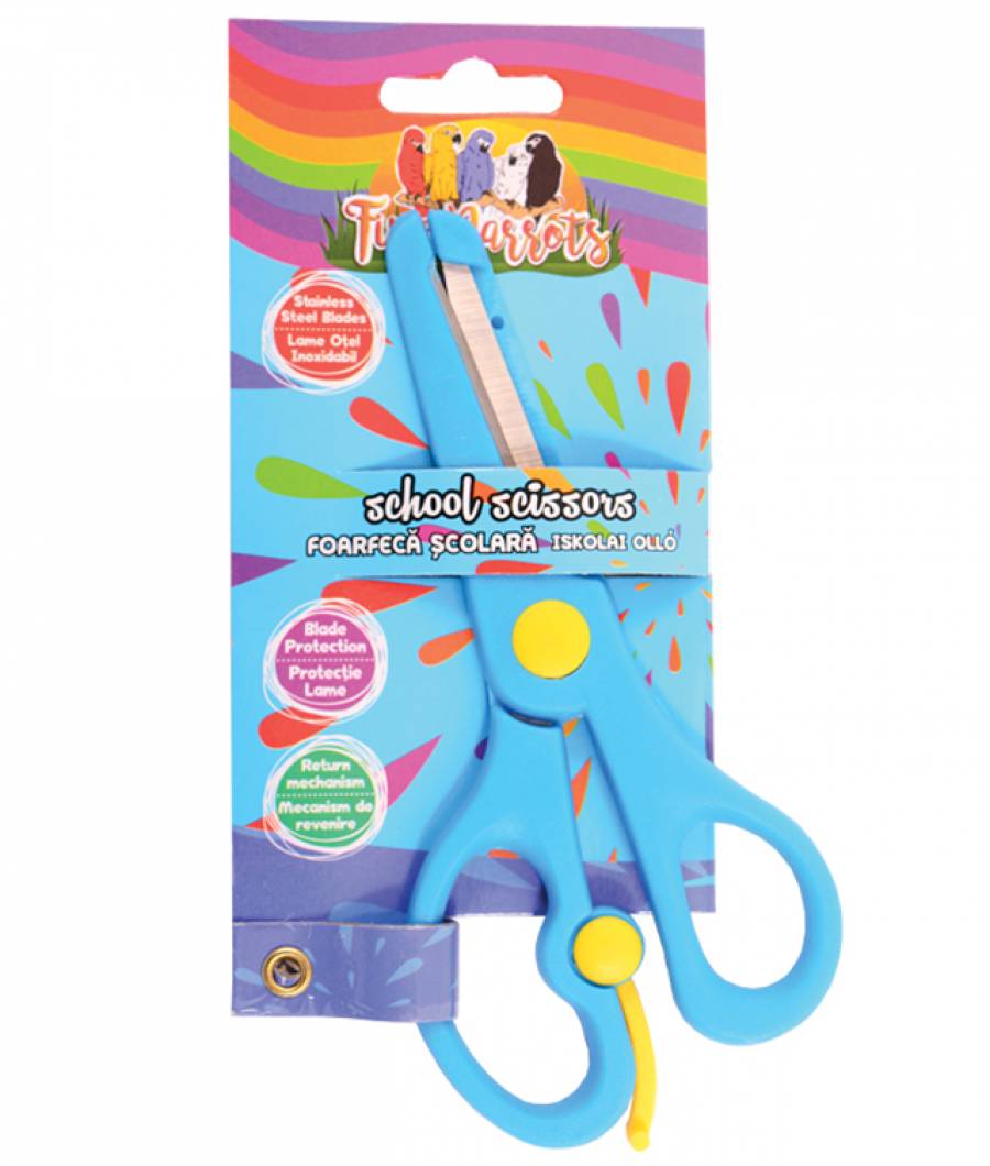 Blister 1 Foarfeca cu protectie FiveParrots