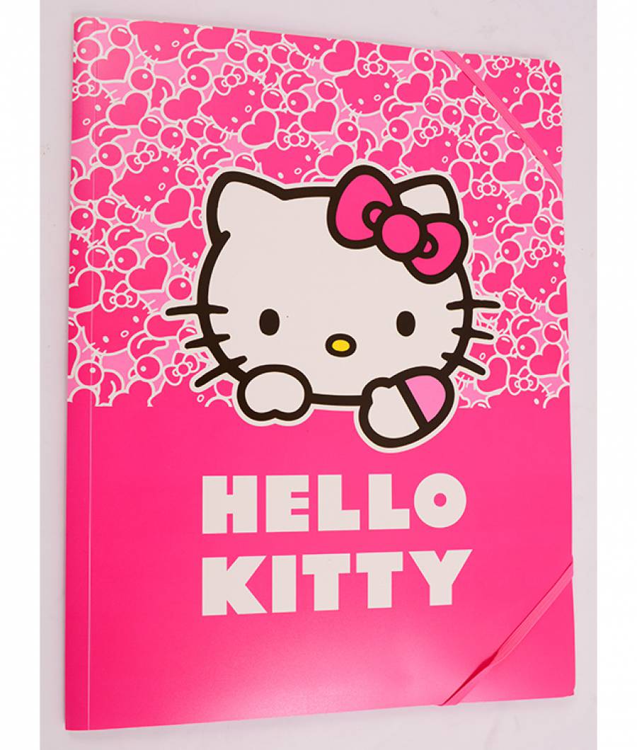 Mapa plastic cu elastic A4 Hello Kitty