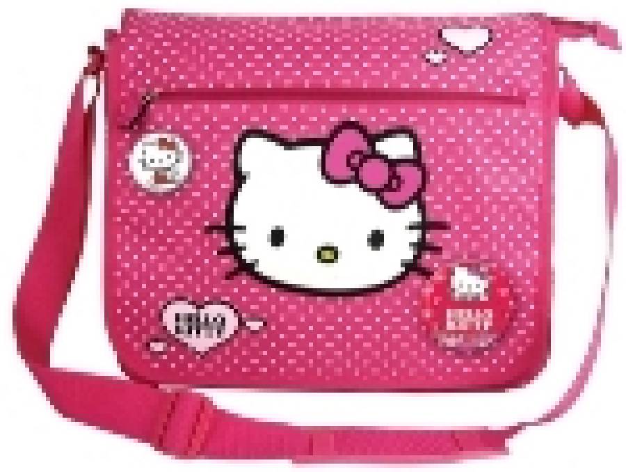 Geanta de umar dreptunghiulara Hello Kitty Roz Hea
