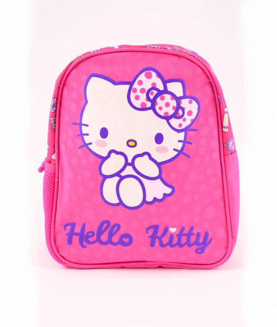 Mini-ghiozdan prescolari roz inchis Hello Kitty