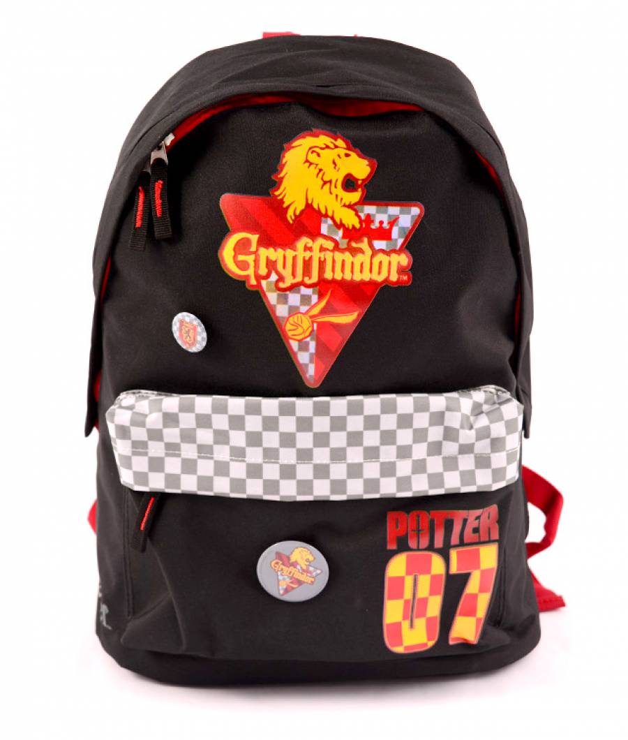 Ghiozdan Teens negru-gri Harry Potter