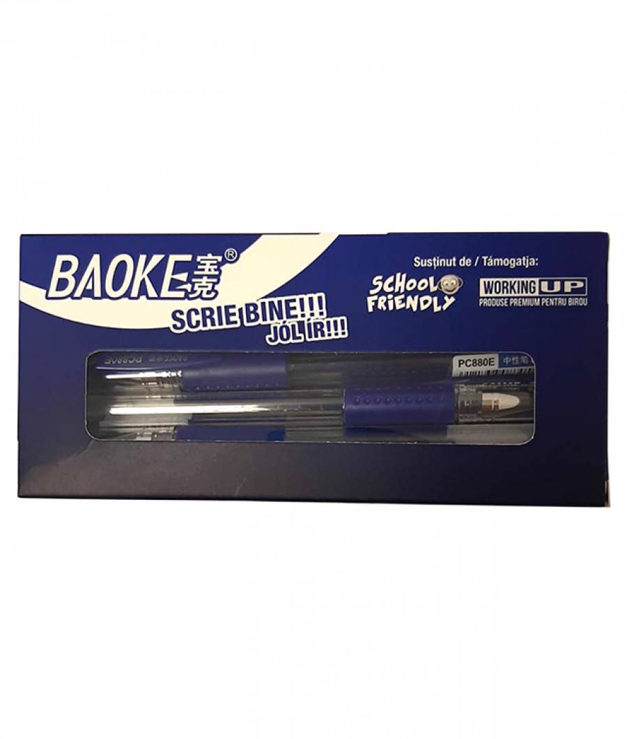 Pix BAOKE Gel BEST cu Grip 0 7mm ALBASTRU