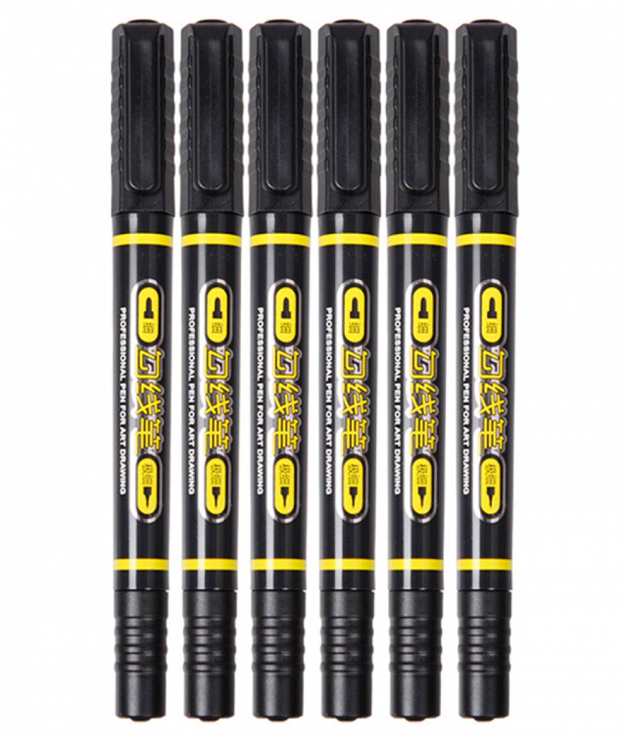 Marker Permanent 2 capete negru