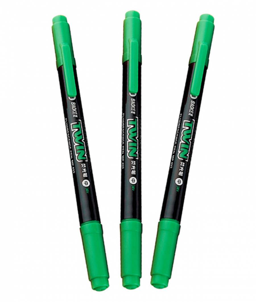 Textmarker BAOKE TWIN VERDE