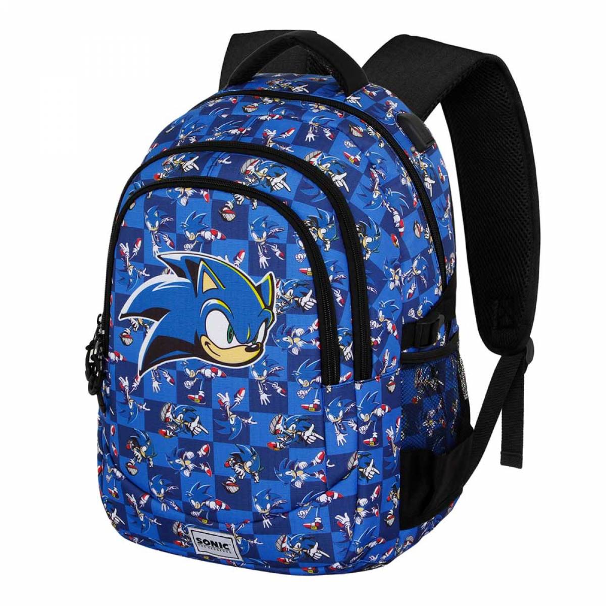 Ghiozdan de Sonic The Hedgehog Action PLUS, albastru 21x34x46cm